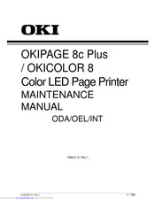 OKI OKIPAGE 8c Plus Maintenance Manual