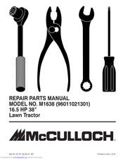 McCulloch M1638 Repair Parts Manual