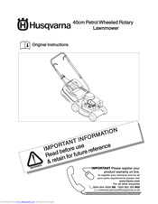 Husqvarna 540D Original Instructions Manual