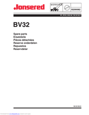 Jonsered BV32 Spare Parts Manual