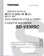Toshiba SD-V330SC Service Manual