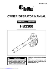 Redmax HB2300 Owner's/Operator's Manual