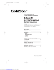 Goldstar GR-051CN Owner's Manual