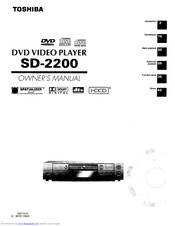 Toshiba SD-2200 Owner's Manual