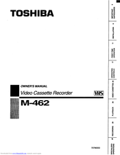 Toshiba M-462 Owner's Manual