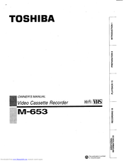 Toshiba M-653 Owner's Manual