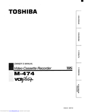 Toshiba M-474 Owner's Manual