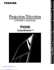 Toshiba COLORSTREAM TP43H95 Owner's Manual