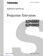 Toshiba 62HM85 Service Manual