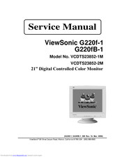 ViewSonic G220f-1 Service Manual