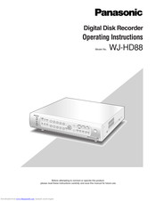 Panasonic WJ-HD88 Operating Instructions Manual