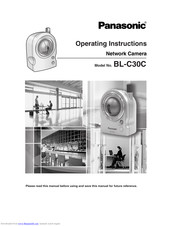 Panasonic BL-C30C Operating Instructions Manual