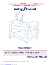 Baby Trend 8166BC Instruction Manual