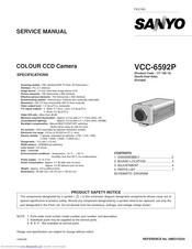 Sanyo VCC-6592P Service Manual