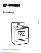Kenmore 318200449 Use & Care Manual