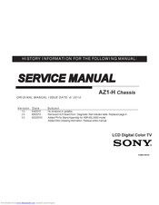 Sony LCD TV XBR-52LX900 Service Manual
