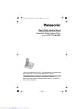 Panasonic KX-TG9361BX Operating Instructions Manual