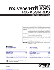 Yamaha RX-V596 Service Manual