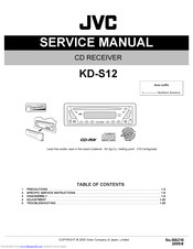 JVC KD-S12 Service Manual