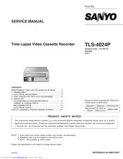 Sanyo TLS-4024P Service Manual