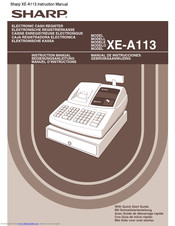 Sharp XE-A113 Instruction Manual