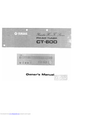 Yamaha CT-600 Owner's Manual