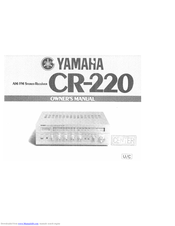 Yamaha CR-220 Owner's Manual