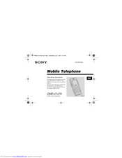 Sony CMD-J7 Operating Instructions Manual