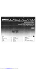 Yamaha CDX-520 Owner's Manual