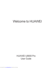 Huawei U8800 Pro User Manual
