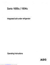 AEG santo 1604iu Operating Instructions Manual