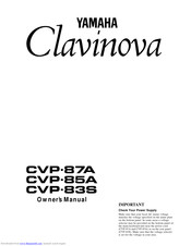Yamaha Clavinova CVP-83S Owner's Manual