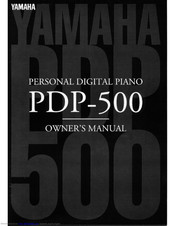Yamaha PDP-500 Owner's Manual