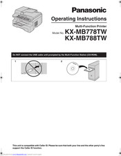 Panasonic KX-MB778TW Operating Instructions Manual