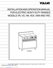 Vulcan-Hart VS Installation And Operation Manual