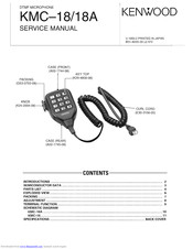 Kenwood KMC-18 Service Manual