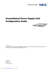 NEC Consolidated Power Supply Unit Configuration Manual