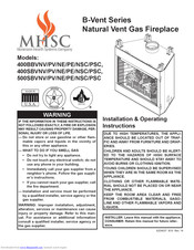 MHSC B-Vent 400BBVPV Installation & Operating Instructions Manual