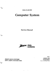 Zenith Z-89 Service Manual