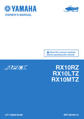 Yamaha Apex RX10MTZ Owner's Manual