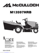 McCulloch M13597HRB Instruction Manual