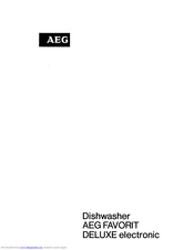 AEG Favorit deluxe electronic Operating Instructions Manual