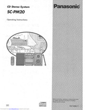 Panasonic SB-PM20 Operating Instructions Manual