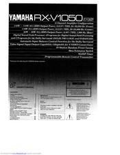 Yamaha RX-V1050 Owner's Manual