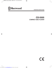 Sherwood CD-5505 Operating Instructions Manual