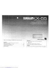 Yamaha KX-55 Owner's Manual