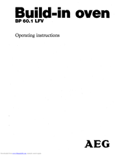 AEG BP 60.1 LFV Operating Instructions Manual