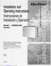 Quasar HQ2051NH Installation And Operating Instructions Manual
