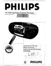Philips AZ 1508 Instructions For Use Manual