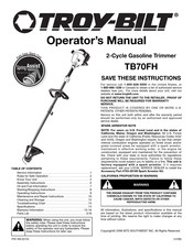 Troy-Bilt TB70FH Operator's Manual